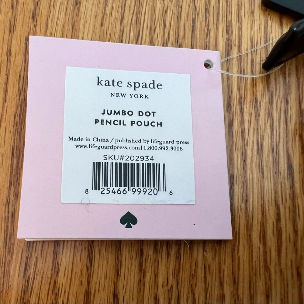 NWT Kate Spade Jumbo Dot Pencil Pouch